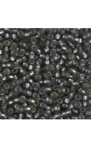 Miyuki rocailles Perlen 8/0 - Matte silverlined gray 8-21F